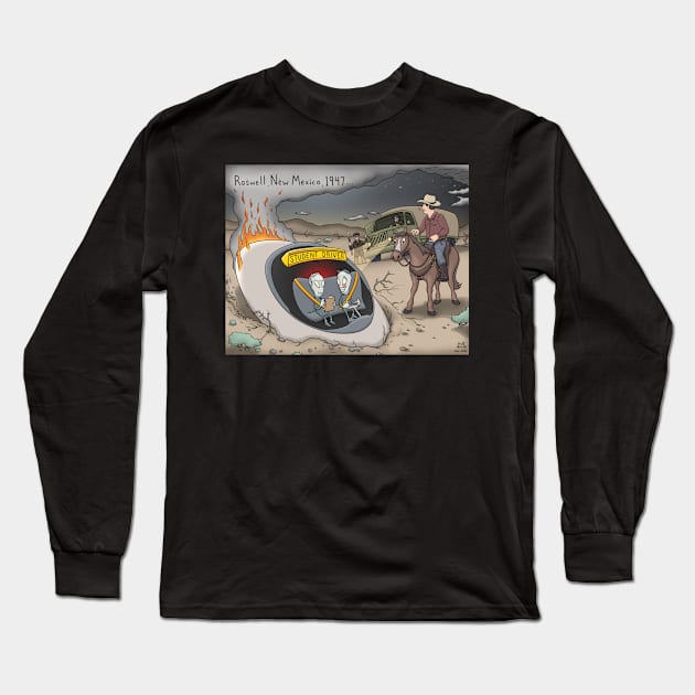 Roswell Aliens - Student Driver Crash Long Sleeve T-Shirt by BrettGeister